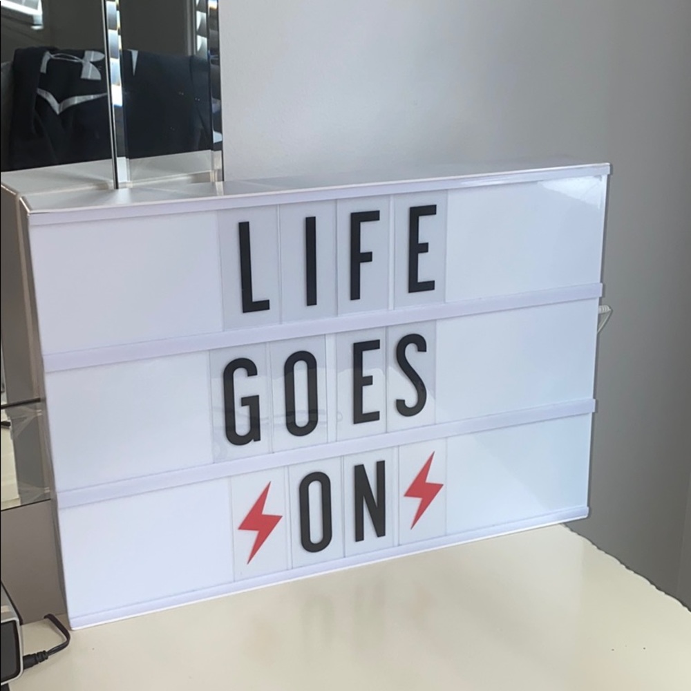 Neon light up sign